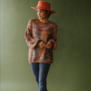 Candy Stripe Light-Weight Sweater in Ochre & Moss
